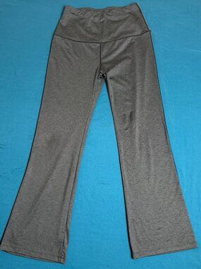SPORTWEAR  Womans L Gray Stretchy Yoga Pants Very Comfy High Top